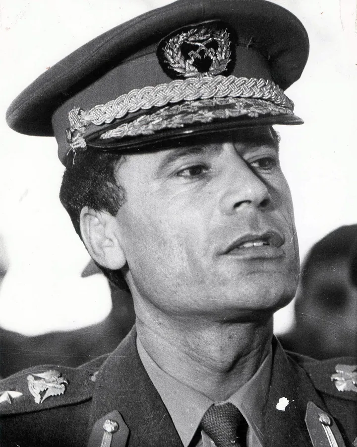 Portrait of Muammar Gaddafi